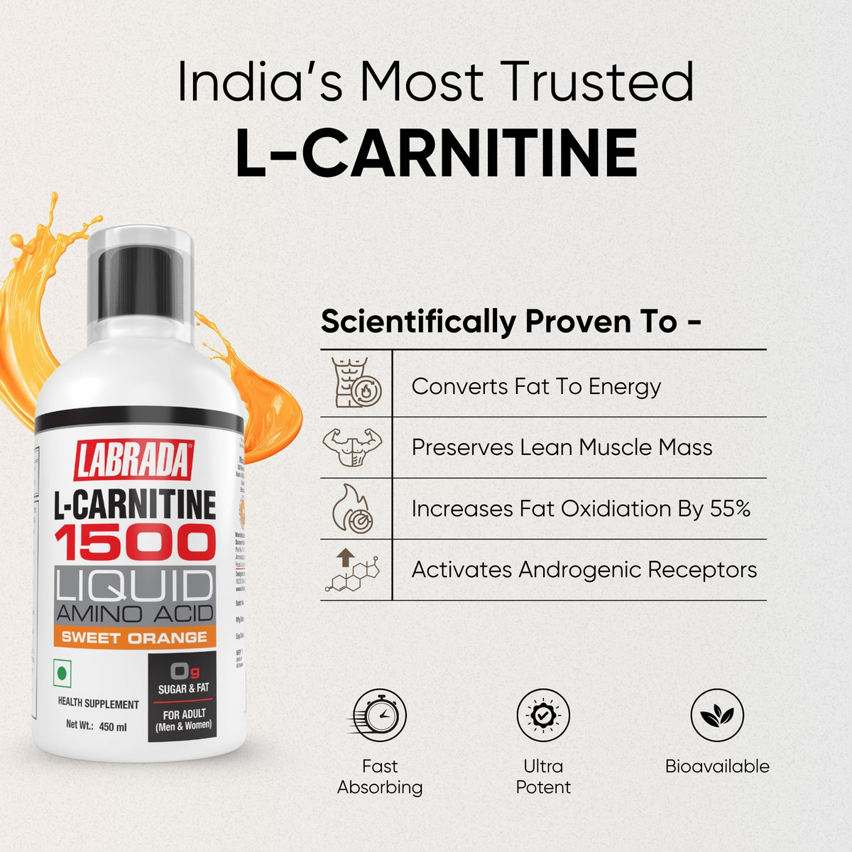 L-Carnitine Liquid – 450ml