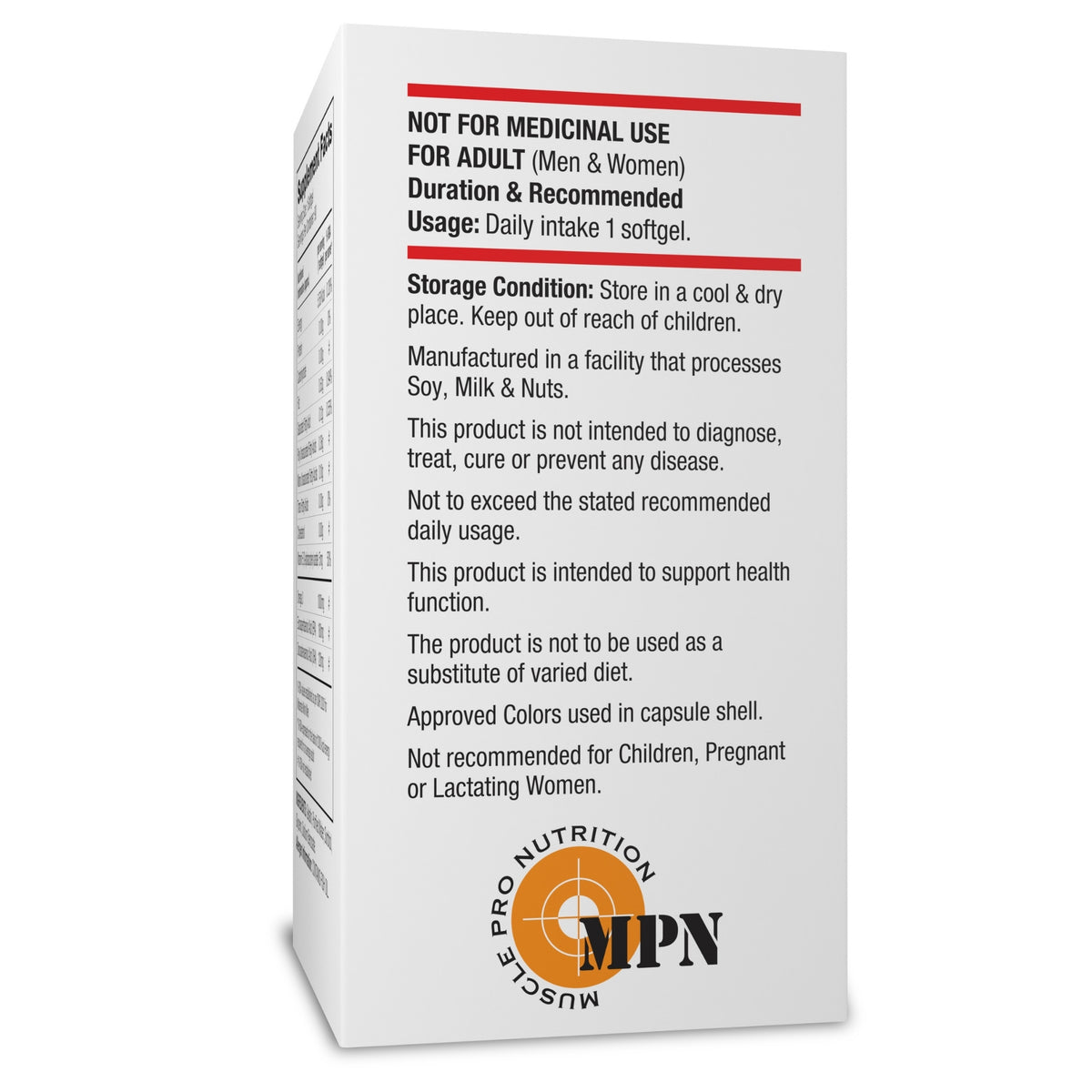 LABRADA OMEGA 3 with Vitamin E, Omega-3 1000 mg EPA 180 mg &amp; DHA 120 m, Fish Oil