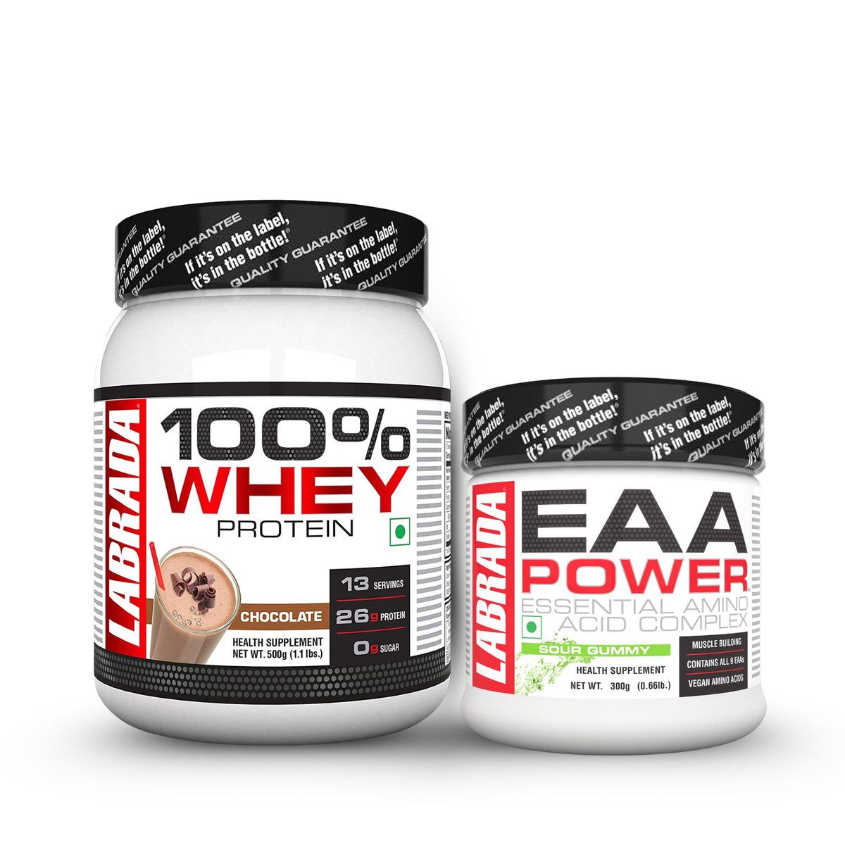 100% Whey 1.1lbs Chocolate 500g With EAA 300g