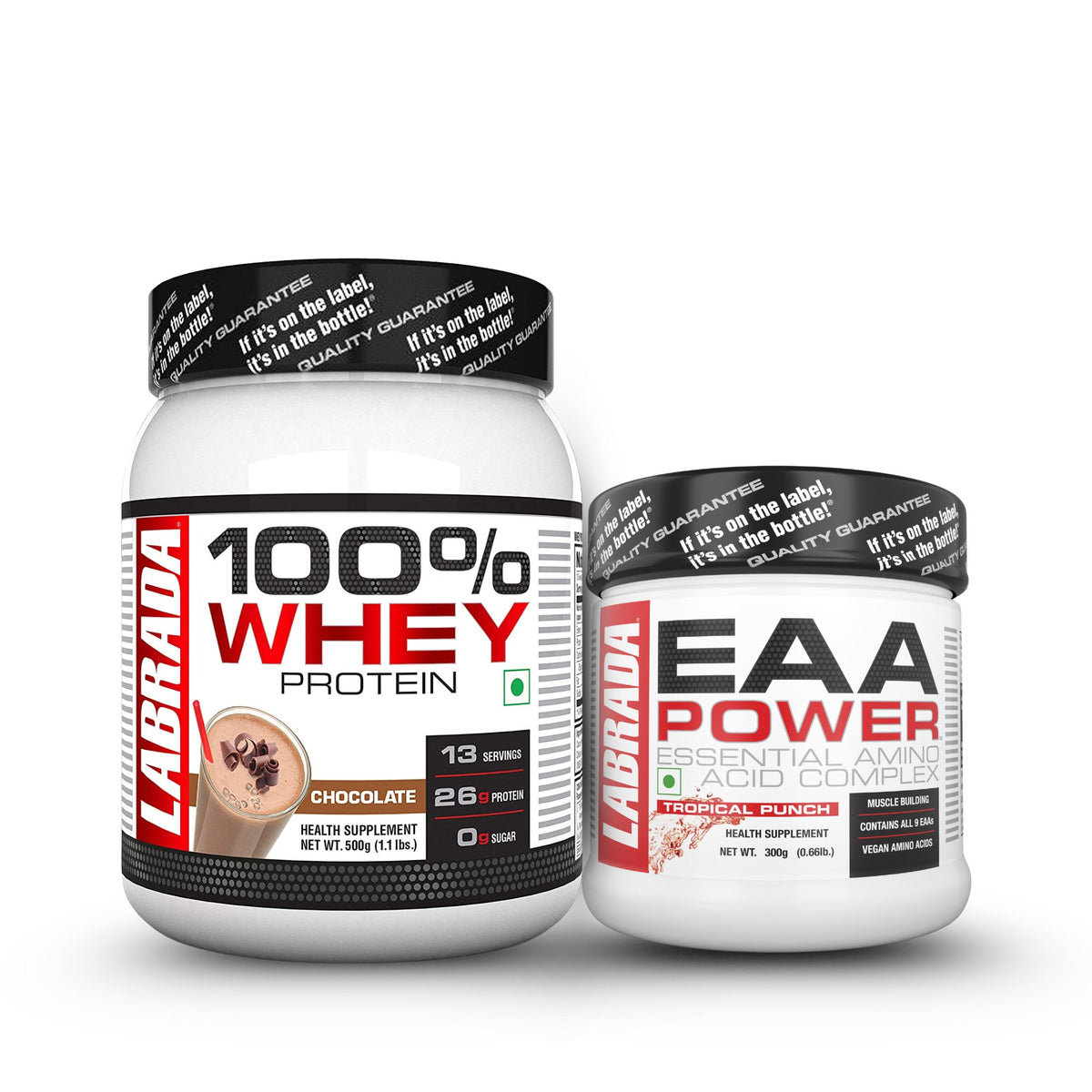 100% Whey 1.1lbs Chocolate 500g With EAA 300g