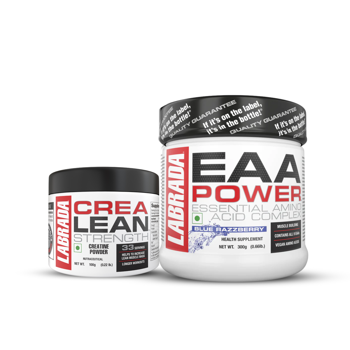 Crealean Strength Creatine 100g Powder With EAA Power Essential Amino Acid Complex 300g