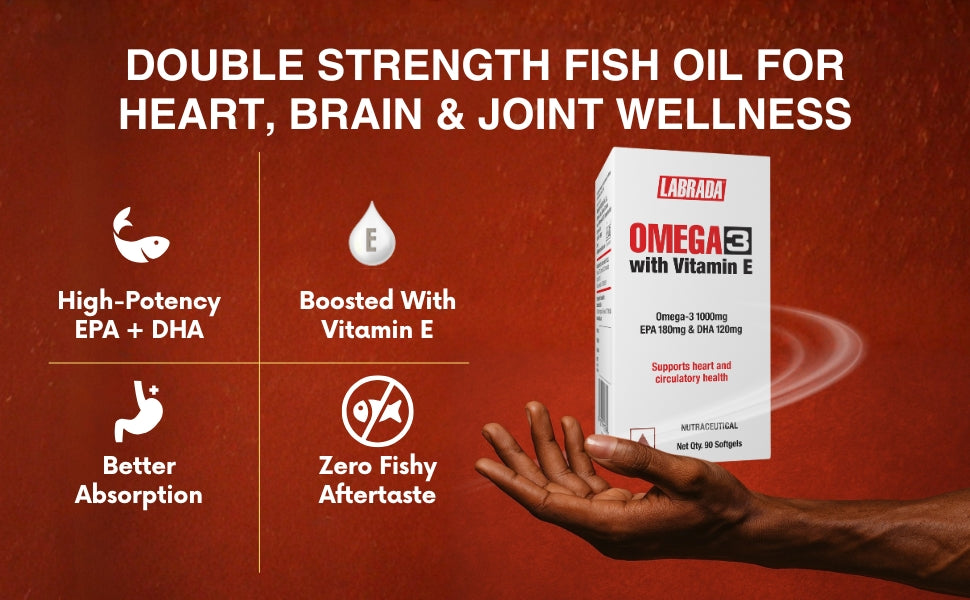 Labrada Omega 3 (90 Softgels) &amp; Multivitamin (60 Tablets ) Combo Pack (150 Tablets)
