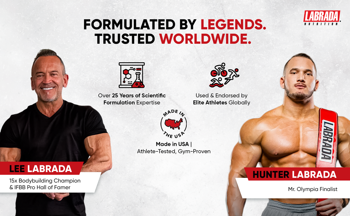 Labrada Super Charge Pre-Workout 150g with CreaLean 100g Creatine (350 g, Orange, unflavoured)