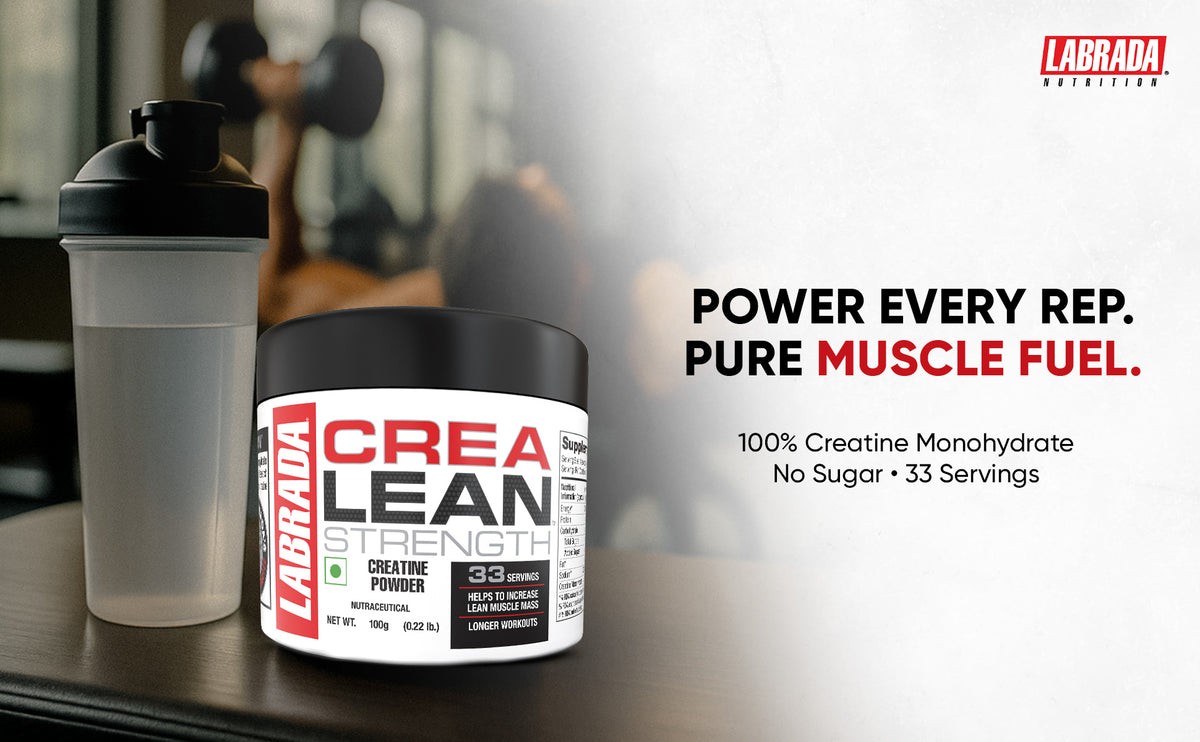 Labrada Muscle Mass Gainer 1kg with CreaLean 100g Weight Gainers/Mass Gainers (1.1 kg, Chocolate, unflavoured)