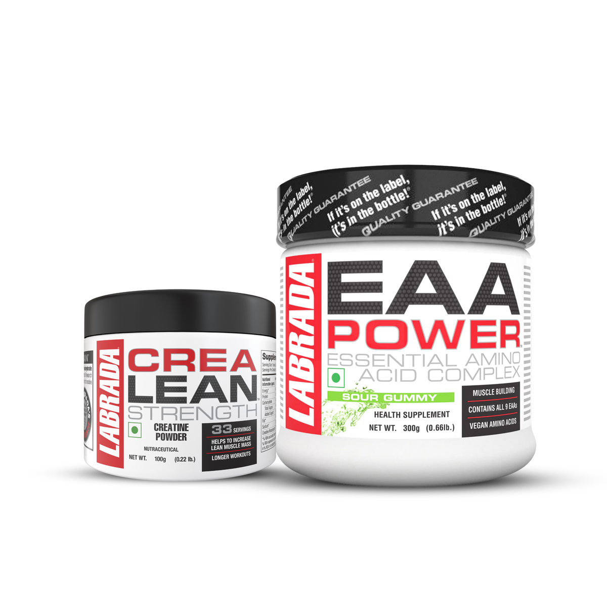 Crealean Strength Creatine 100g Powder With EAA Power Essential Amino Acid Complex 300g