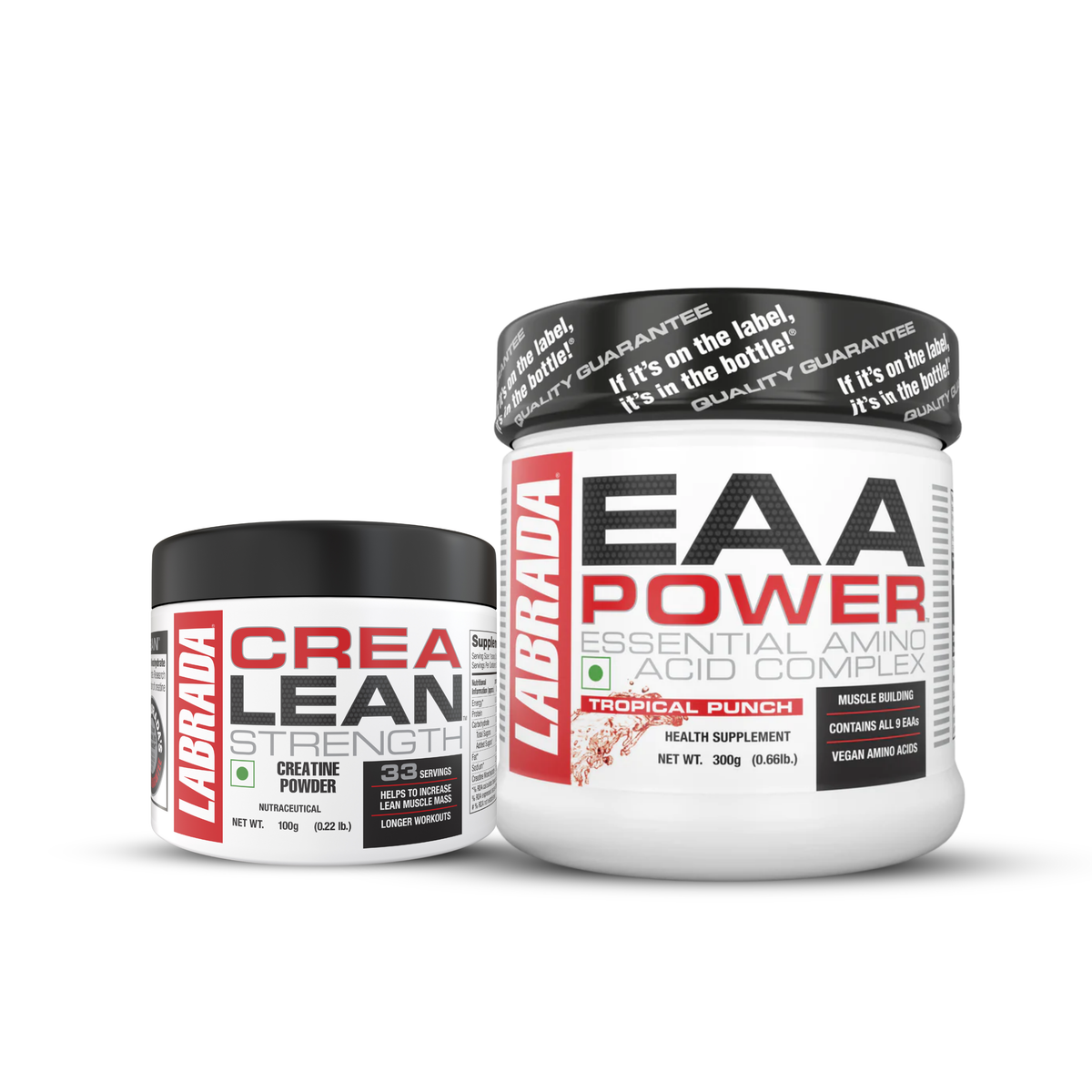 Crealean Strength Creatine 100g Powder With EAA Power Essential Amino Acid Complex 300g