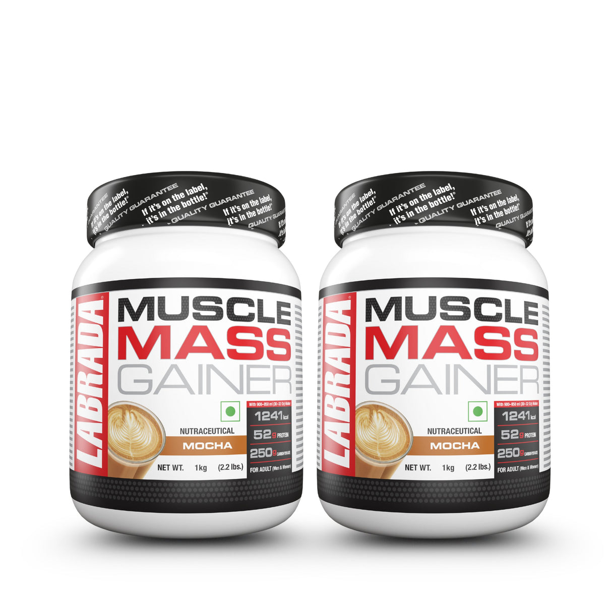 Labrada Mass Gainer 2.2lbs - Mocha- 1 kg - BOGO
