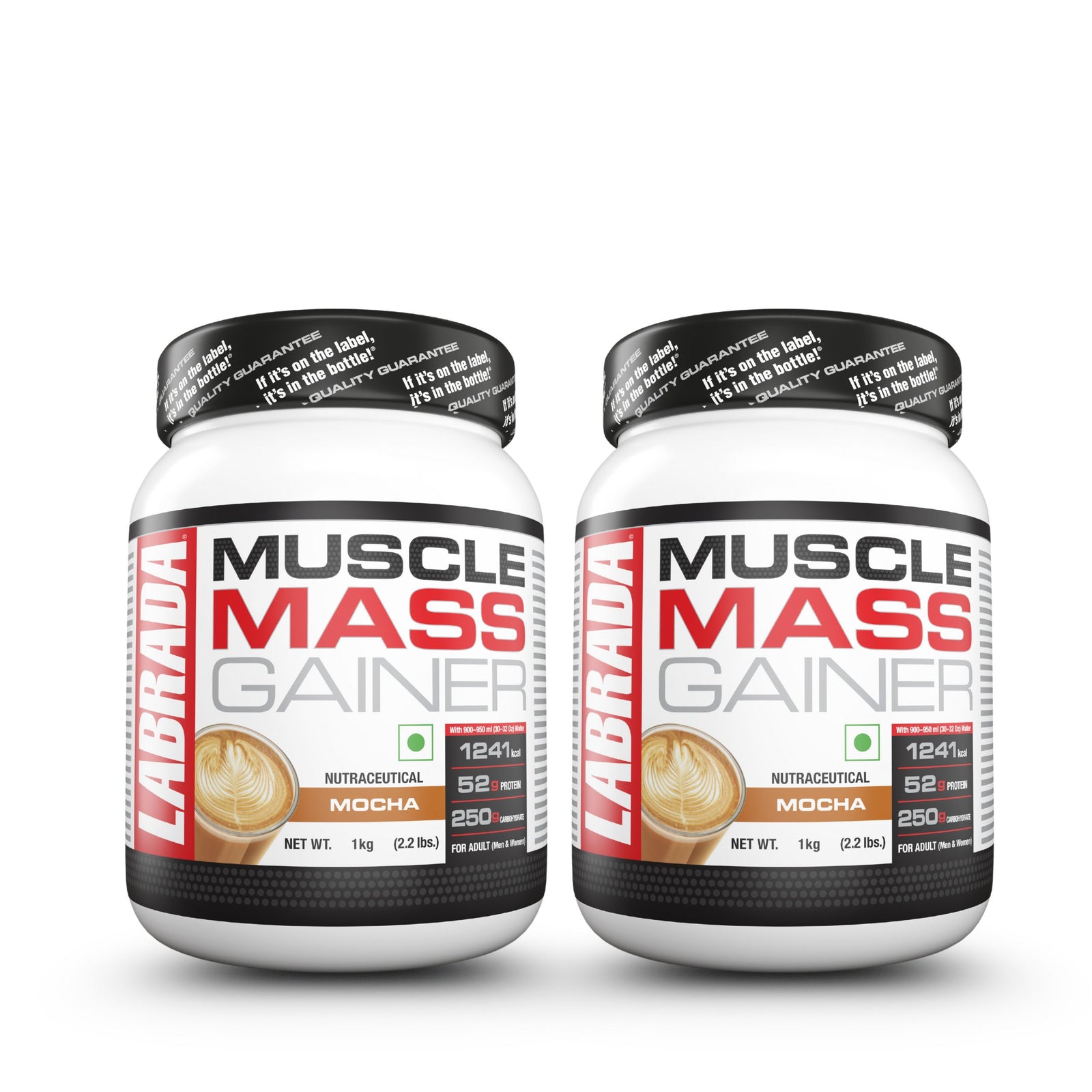 Labrada Mass Gainer 2.2lbs - Mocha- 1 kg - BOGO