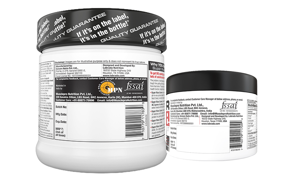 Labrada Super Mass Gainer &amp; Super Charge Preworkout Combo Pack | Weight Gainers/Mass Gainers (150 g, 500 g, Cranberry, Chocolate Ice Cream)
