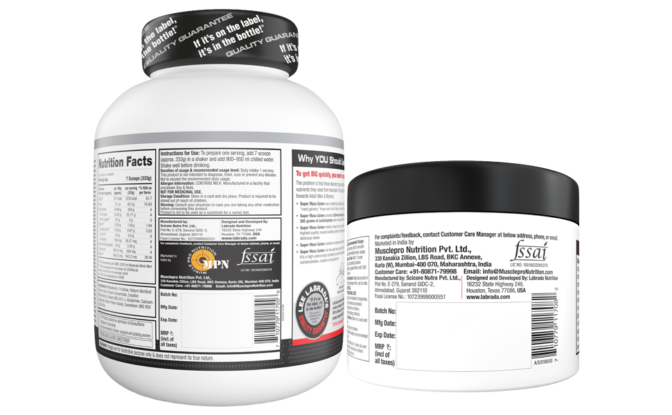 Labrada Super Mass Gainer (1 kg, Malai Kulfi) With Crealean 100g Combo Pack Weight Gainers/Mass Gainers (malai kulfi, Unflavoured)