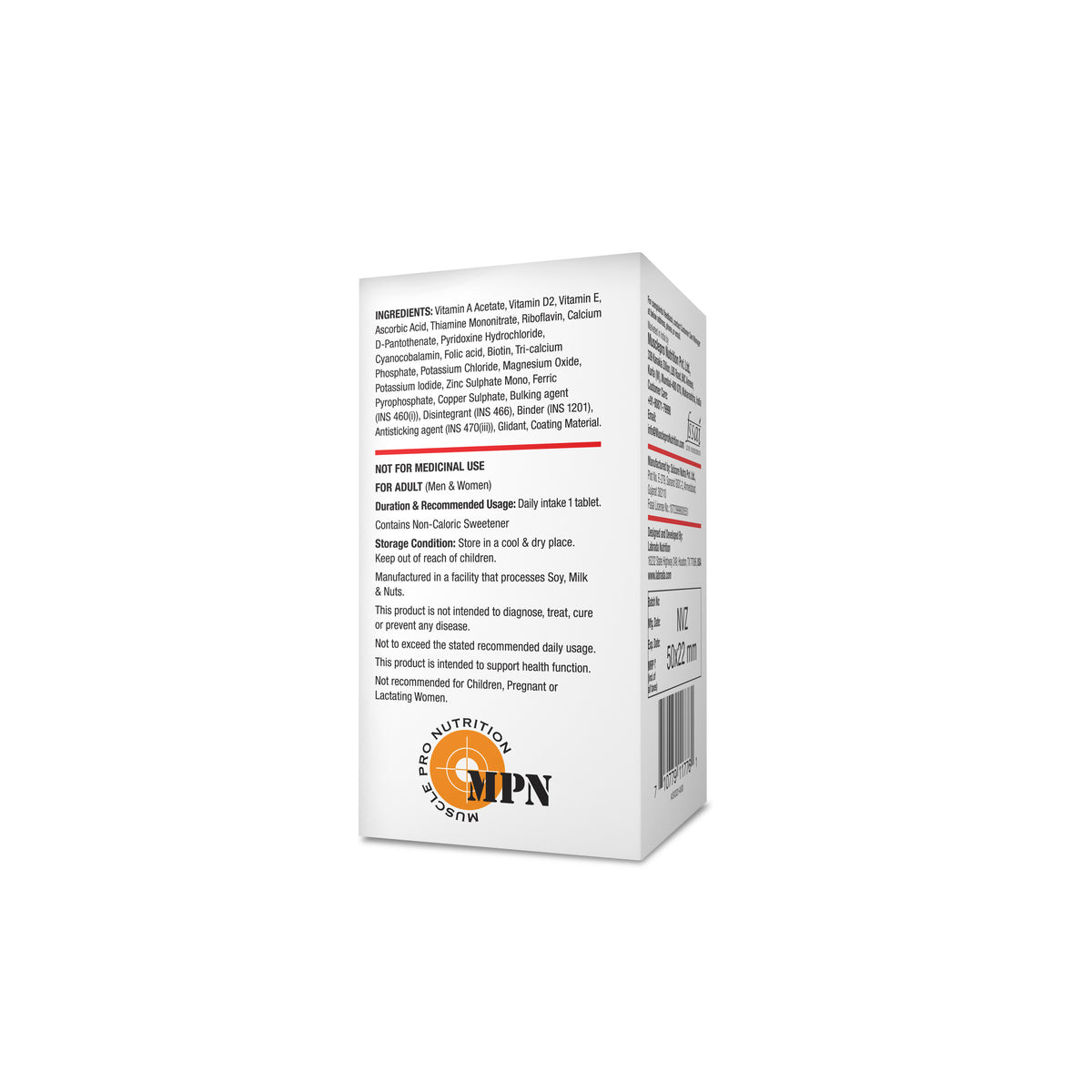 Daily Vitamin – 60 Tablets – Health &amp; Immunity Booster