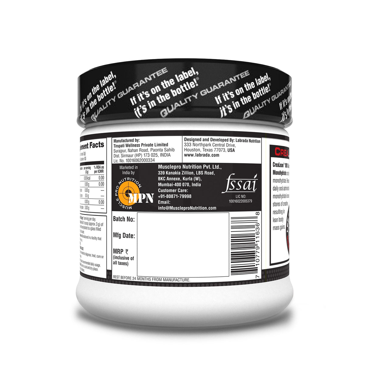 CreaLean Strength Creatine Powder