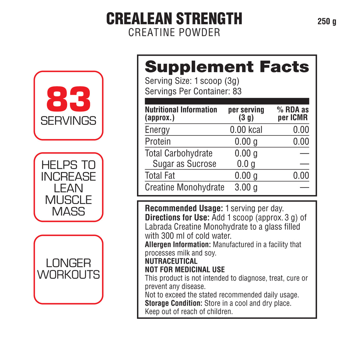 CreaLean Strength Creatine Powder