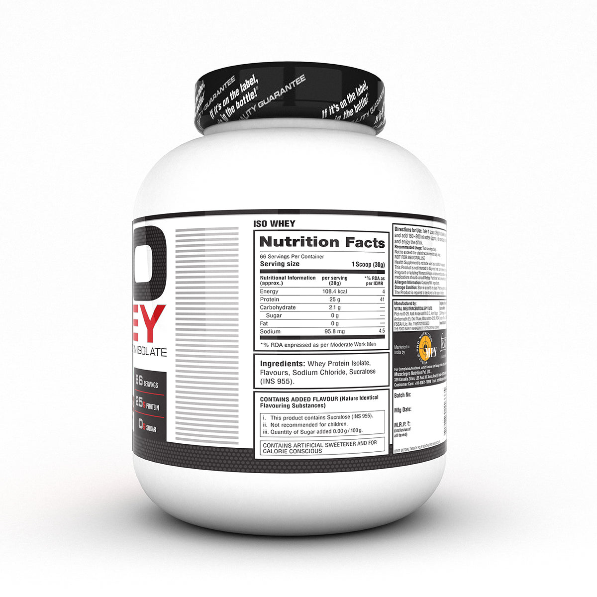ISO 100% Whey Protein Isolate
